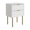 Aienvey Night Stand, Modern Bedside Table with 2 Storage Drawer,