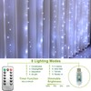Curtain String Lights, 300 LED Fairy Lights with 8 Light