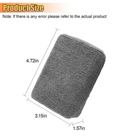 UHANBUT Microfiber Applicator Pad, Multi-Purpose Ceramic Spray Coating Sponge Pads, Car Detailing Sponge for Car Paint, Metal, Plastic Trim, Applying Wax, Sealants, Other Conditioners (8PCS)