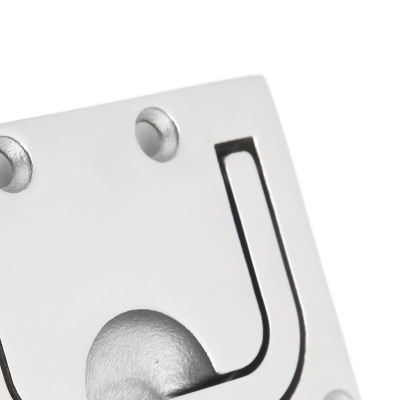 76mm Flush Pull Handle Square 316 Stainless Steel Polishing Lifting