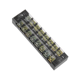 uxcell Dual Rows 8 Positions 600V 25A Wire Barrier Block Terminal Strip TB-2508L