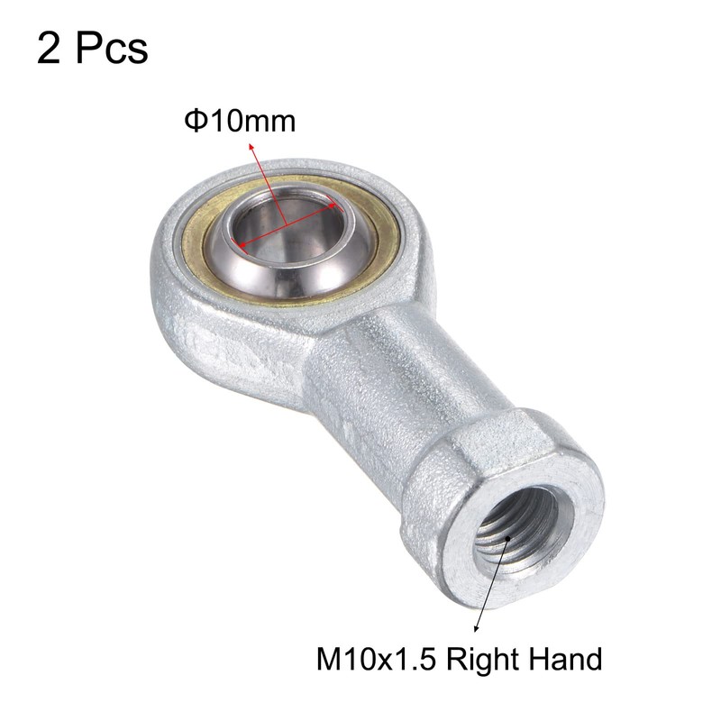 sourcing map SI10TK PHSA10 Plain Bearings 10 mm Lubricated Ball