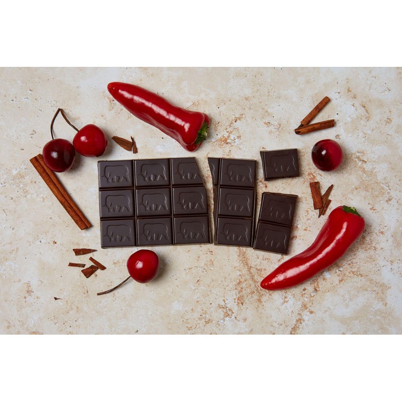 Endangered Species Natural Dark Chocolate Bar with Cinnamon Cayenne and