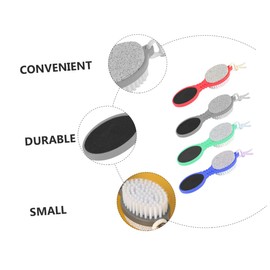 Beavorty 4pcs Foot Care Tools Dead Skin Removers Professional Pedicure Files Rasp for Soft Feet Random Colors for Callus Removal