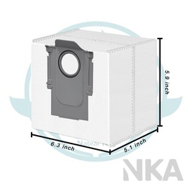 16 Pack Dust Bag Compatible with Roborock S8+ S8 Pro Ultra S7 MaxV Ultra S7 Pro Ultra Q7+ Q7 Max+ T8 Q5+ G10S PRO Q7 Max+ Q8 Max+ Robot Vacuum Cleaner, 3L Large Capacity Disposable Bag Replacement