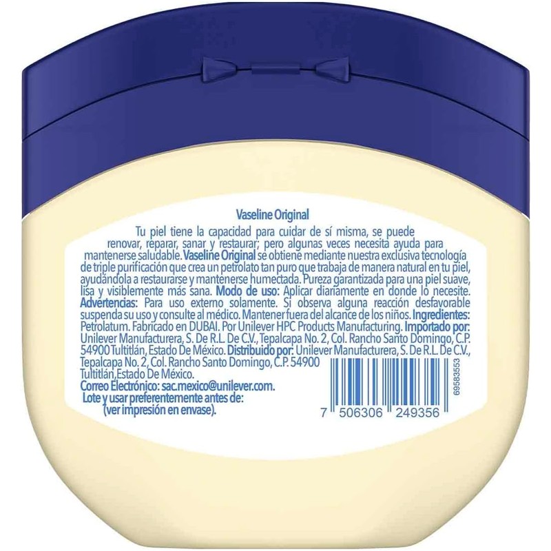 Vaseline Gelatina pura Petrolato Original, 42 g