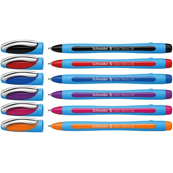 Schneider Schneider 150296 Slider Memo XB Kugelschreiber (mit Kappe, Strichstärke: