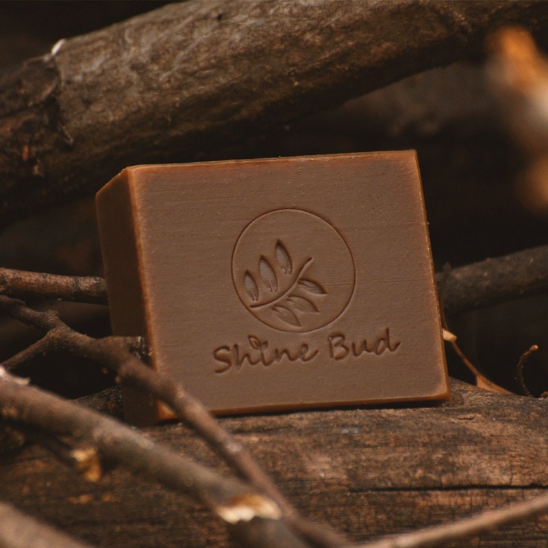 Shinebird pine campfire natural handmade aged Swedish pine tar soap