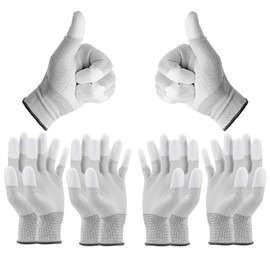 Minadax ESD Anti-Static Gloves Finger-TIP - 5 Pairs, Size L/9 - For Repair, Assembly & Cleaning in Electronics, Precision Mechanics, Model Making, Cars and Motorcycles
