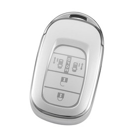 Kinotaka New N-BOX Custom JF5 JF6 Key Case for Honda Cars, New Step Wagon, Vezel, ZR-V, New Freed, Accord Double-Sided Sliding Door, Key Cover, Silver