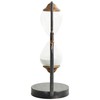 Deco 79 Metal Suspended Hourglass Timer with Gold Details, 9"