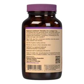 Bluebonnet Pastillas Zinc 15mg Vitamina C Naranja 60pz                                                                                                