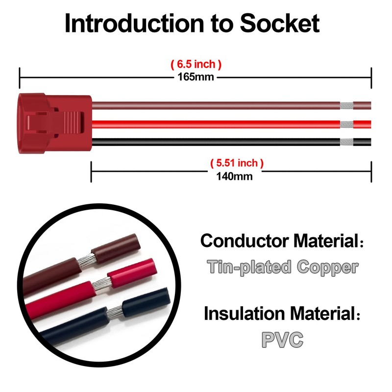 Fyimxsc 3 Pack ON OFF Round Rocker Switches with Wire