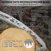 HAUTMEC 12 Inch Japanese Teeth Reciprocating Saw Blade, Cr-V Blades