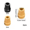 4 PCS Heavy Duty Replacement Rubber Tips for Canes and