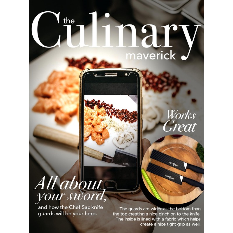 Chef Sac Knife Edge Guards | Universal Knife Cover &