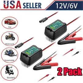 Universal 12V Battery Charger, Fully Automatic, Smart Trickle Charger, Battery Maintainer