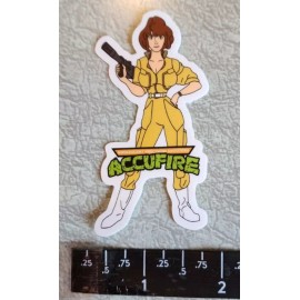 Accufire Adolescent Precision Shooters April O'Neil Vinyl Decal Sticker