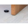 EVI Herrajes Adhesive Door Stop, Black Lacquered Stainless Steel, Modern