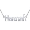 SILVEGO Women's Necklace 925 Sterling Silver Pendant with Name, Sterling