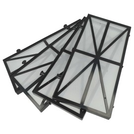 vhbw 4X Filterpad kompatibel mit Dolphin DX6, DX5S, LR5, Edge Poolsauger, Poolroboter - Feinfilter, 27,2 x 13,1 x 1,3 cm