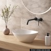Small Bathroom Sink Above Counter, OCEALAGOON 16″x13″ Oval Vessel Sink,