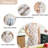 Ohocut 2 Pack Checkered Kitchen Apron, Beige Checkerboard Aprons for