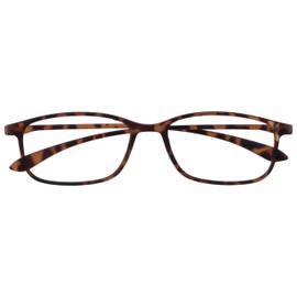 Opulize Ice M61-2 -2.50 Long Distance Glasses for Men and Women Ultralight Frame Scratch-Resistant Matte Brown