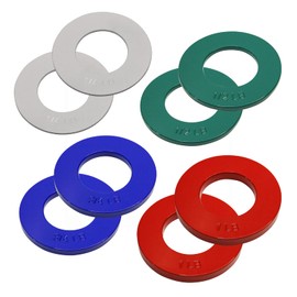 8Pcs Steel Olympic Fractional Plates, Micro 1/4,1/2, 3/4 and 1 LB Fraction Weight Plate, Micro Weights, Incremental Weights, Weight Plate Disc, Cross Fitness Deadlifts Strength Training Home Gym