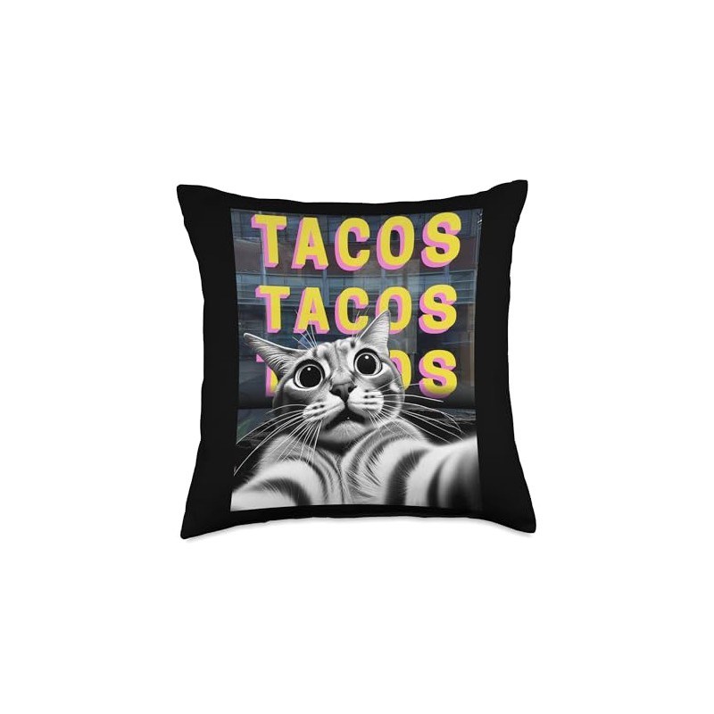 Funny Crazy Cat Selfie Cat Taco Selfie Taking Taco Shop