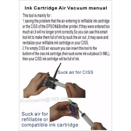 Universal 4 set EPSON Brother Hp Canon CISS Refill Ink System Cartridge Suction Tip Tool