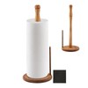 Acacia Wood Paper Towel Holder Countertop