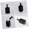 ULTECHNOVO Stainless Steel Soap Dispenser Black Square Liquid Lotion Pump