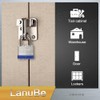 LanuBe Lock Laminated keyed Padlock (1-9/16", 40mm), keyed Alike Locks,