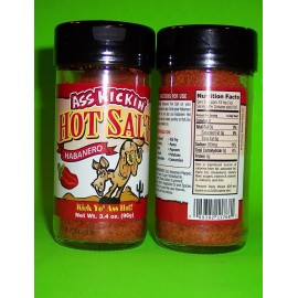 SOUTHWEST FOODS HABANERO HOT SALT SEASONING 3.4 OZ SPICE JAR, SPICY HOT & SALTY-ASS KICKIN' GOOD