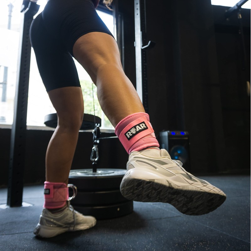 Roar® Foot Straps Cable Pull Neoprene Foot Cuffs Cable Pull,