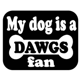 ThatLilCabin -ThatLilCabin - My Dog is a Dawgs Fan car Football Basketball 6" Decal AS1241