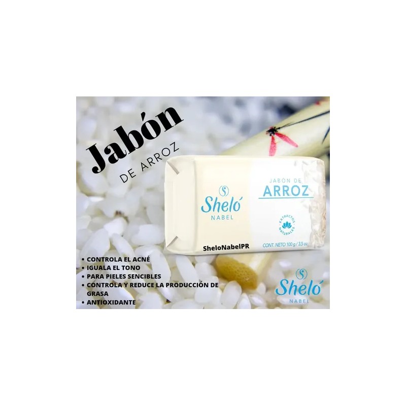 Jabón De Arroz Unificar Tono De Piel Shelo Nabel 100g