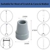 Crutch Tips, 8 Pack 3/4 Inch Rubber Crutch Accessories Replacement