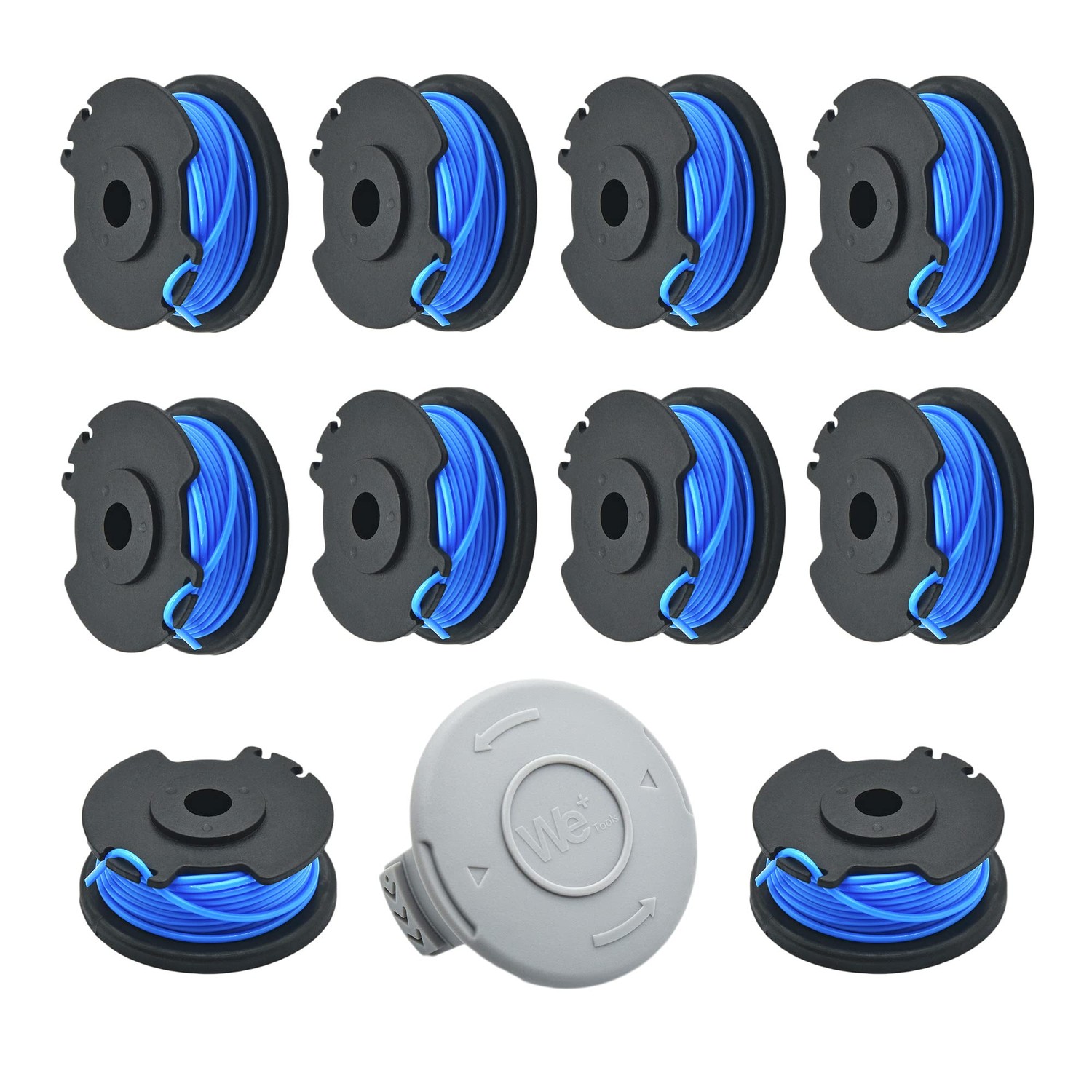WETOOLPLUS 0.065 inches String Trimmer Spool Line for Ryobi Weed Wacker ...