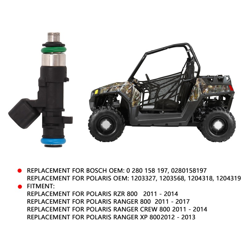 Fuel Injector Assembly 1203327 ATV Accessories Replacement for Polaris RZR