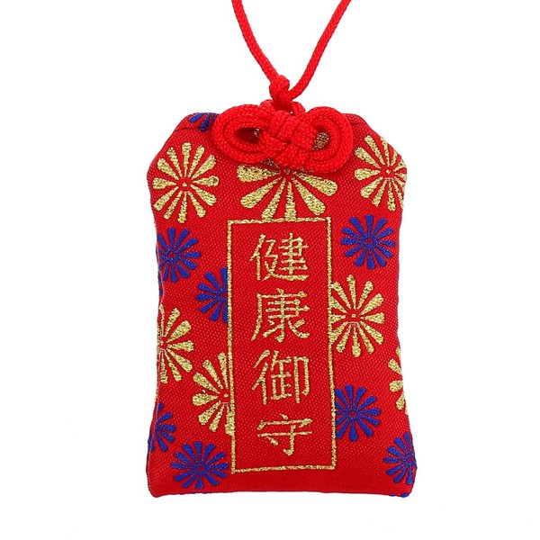 HEALLILY - Amuleto giapponese Omamori rosso Sutekina Omamori Charme di buona fortuna per la salute, per portare la buona fortuna e proteggere