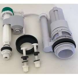 NUFLUSH Glacier Bay 2.5 inch Top Button 8.5 in. High, Dual Flush Valve & Fill Valve Kit