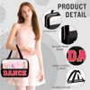izuzta - Bolsas de maquillaje transparentes con letras de chenilla,