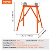 VEVOR Pipe Stand with Roller Head, Heavy Duty 2500 LBS