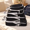 Compression Packing Cubes Set for Travel – Foldable Nylon Zipper