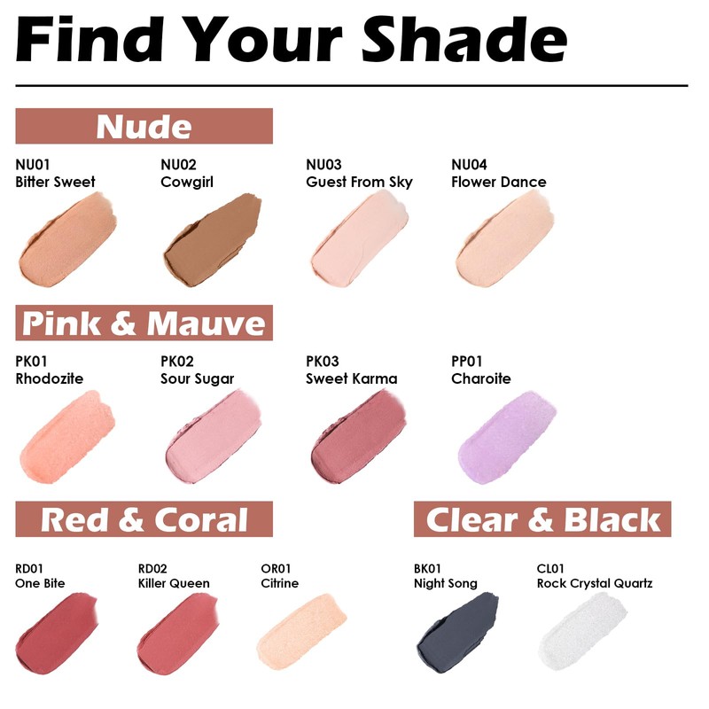 FOCALLURE Moisturizing Shiny Lipstick,Pearl Shimmery Finish,Hydrating Tinted Lip Balm with