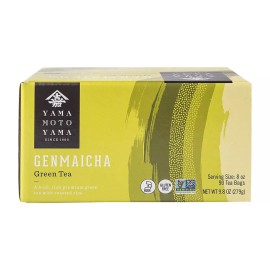 Yamamotoyama 90 Count Genmaicha Green Tea Bags Gluten Free Non GMO Toasty Flavor