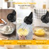 Cordless Hand Mixer, Digital Display 7 Speed Rechargeable Electric Mixer