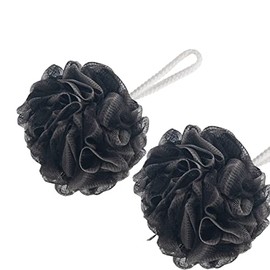 Bath Sponge Shower Large Mesh Brush Shower Ball black